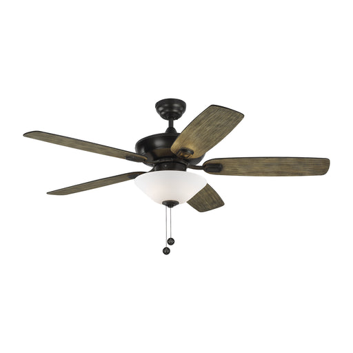 Colony Max Plus 52" Ceiling Fan in Aged Pewter / Matte White Glass