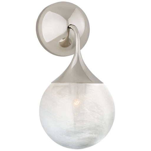 Cristol One Light Wall Sconce in Polished Nickel