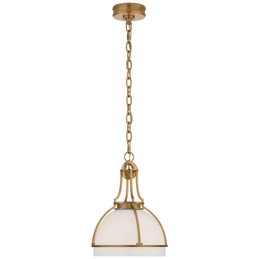 Gracie LED Pendant in Antique-Burnished Brass