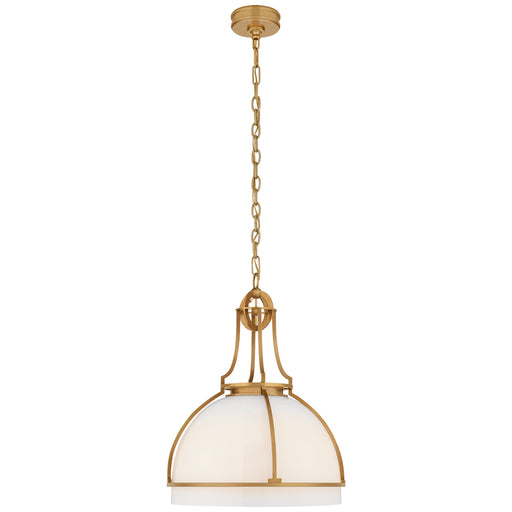 Gracie LED Pendant in Antique-Burnished Brass