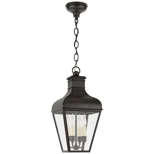 Fremont Four Light Hanging Lantern in French Rust
