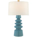 Andreas One Light Table Lamp in Blue Jade