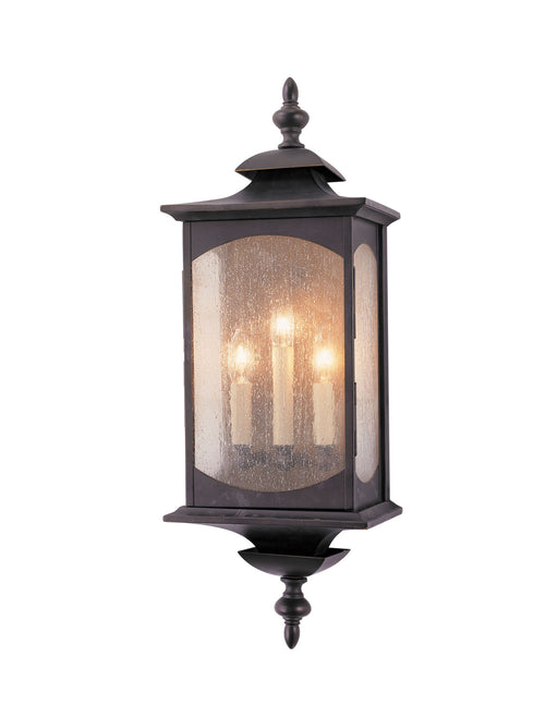 Market Square Three Light Outdoor Fixture in Oil Rubbed Bronze
