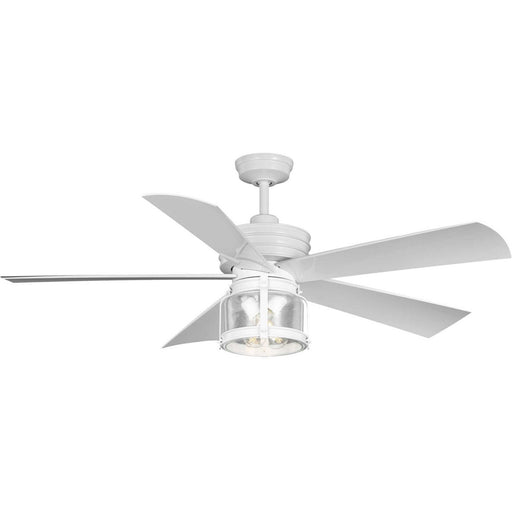 P250011-028-WB - Midvale 56" Ceiling Fan in Satin White by Progress Lighting