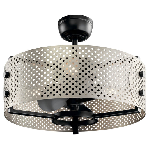 300041SBK - Eyrie 13" Ceiling Fan in Satin Black by Kichler Lighting