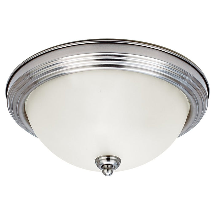 Geary Three Light Flush Mount in Brushed Nickel