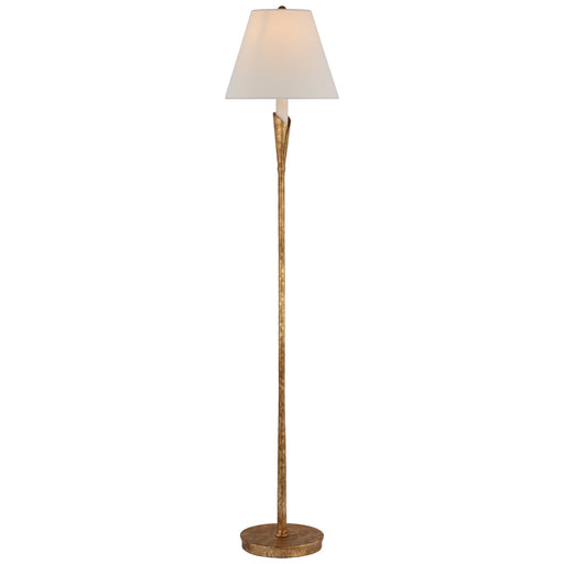 Aiden LED Floor Lamp in Gilded Iron