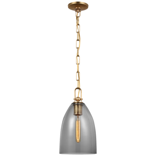 Andros LED Pendant in Antique-Burnished Brass