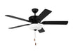 Linden DC LED 52'' Ceiling Fan in Midnight Black