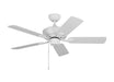 Linden Outdoor 44'' Ceiling Fan in Matte White