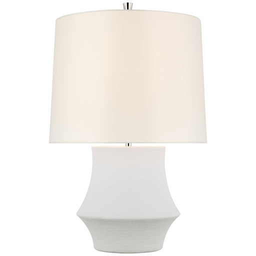 Lakmos LED Table Lamp in Plaster White