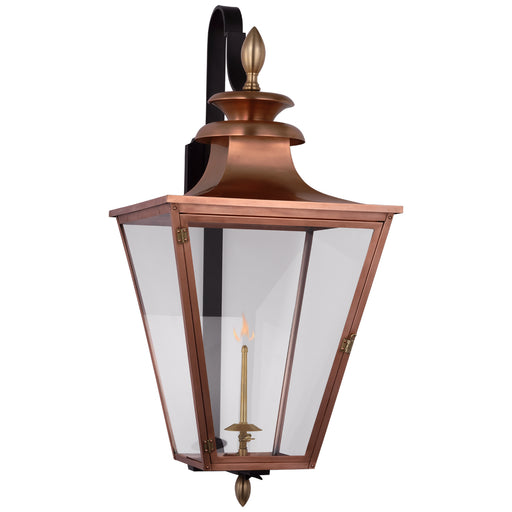 Albermarle2 Gas Wall Lantern in Soft Copper and Brass
