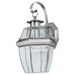 Lancaster One Light Outdoor Wall Lantern in Antique Brushed Nickel