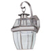 Lancaster One Light Outdoor Wall Lantern in Antique Brushed Nickel