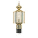 Classico One Light Outdoor Post Lantern in Polished Brass