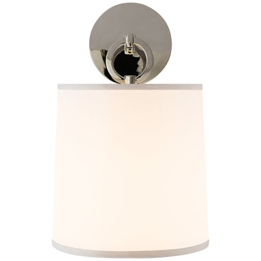 French Cuff One Light Wall Sconce in Polished Nickel
