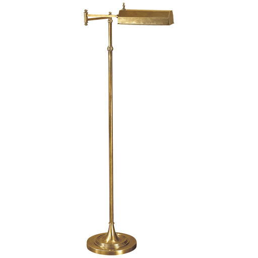 Dorchester One Light Floor Lamp in Antique-Burnished Brass