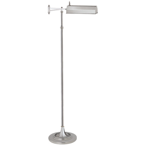 Dorchester One Light Floor Lamp in Polished Nickel