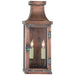Bedford Two Light Wall Lantern in Natural Copper