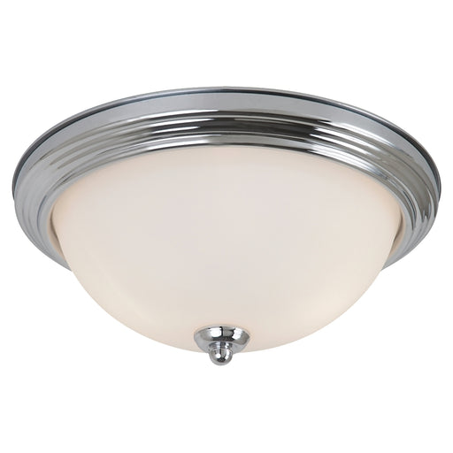 Geary Two Light Flush Mount in Chrome
