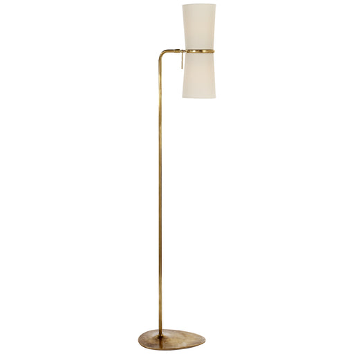 Clarkson Two Light Floor Lamp in Hand-Rubbed Antique Brass