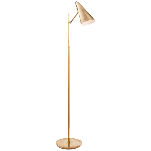 Clemente One Light Floor Lamp in Hand-Rubbed Antique Brass