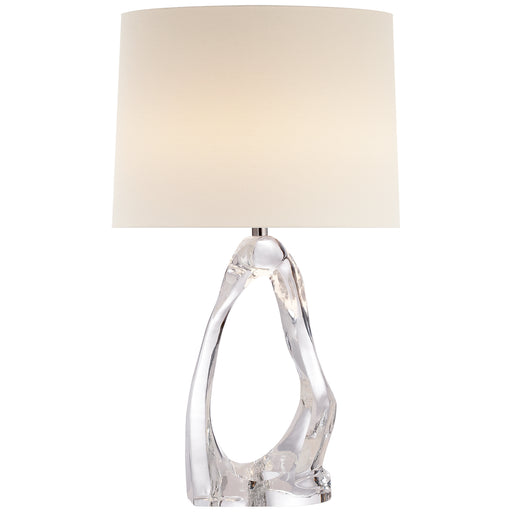Cannes2 One Light Table Lamp in Clear Glass
