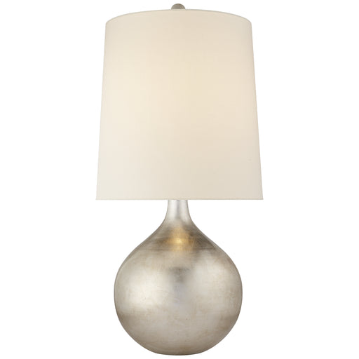 Warren Table One Light Table Lamp in Burnished Silver Leaf