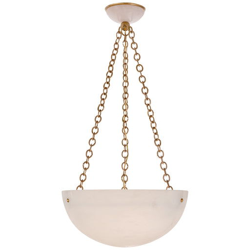 O'Connor Three Light Chandelier in Hand-Rubbed Antique Brass