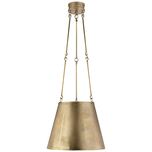 Lily Three Light Pendant in Natural Brass