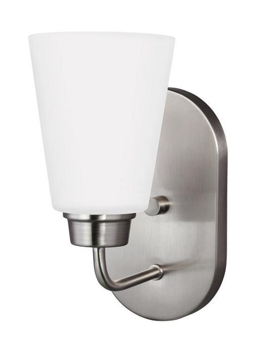 Kerrville One Light Wall / Bath Sconce in Brushed Nickel
