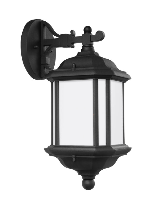 Kent One Light Outdoor Wall Lantern in Black