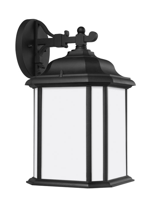 Kent One Light Outdoor Wall Lantern in Black