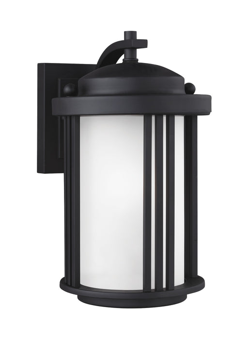 Crowell One Light Outdoor Wall Lantern in Black