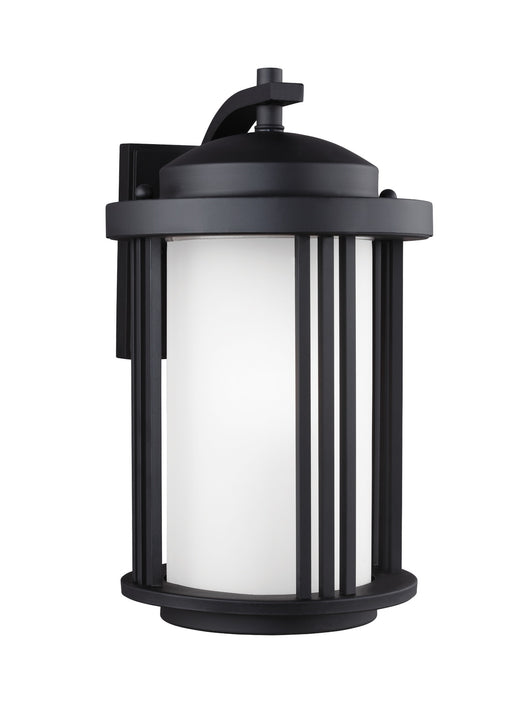 Crowell One Light Outdoor Wall Lantern in Black