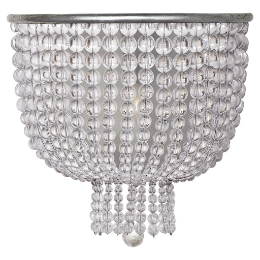 Jacqueline One Light Wall Sconce in Burnished Silver Leaf