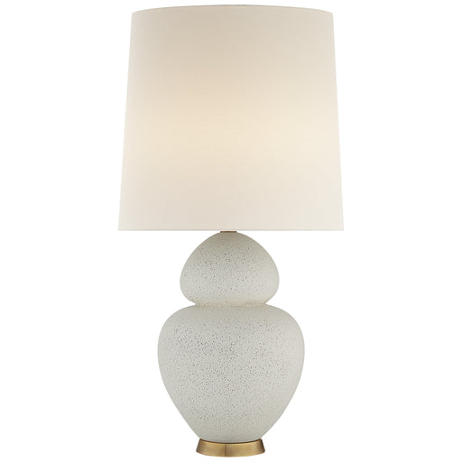 Michelena Two Light Table Lamp in Chalk White