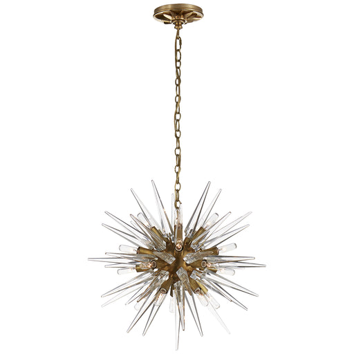 Quincy2 20 Light Chandelier in Antique-Burnished Brass