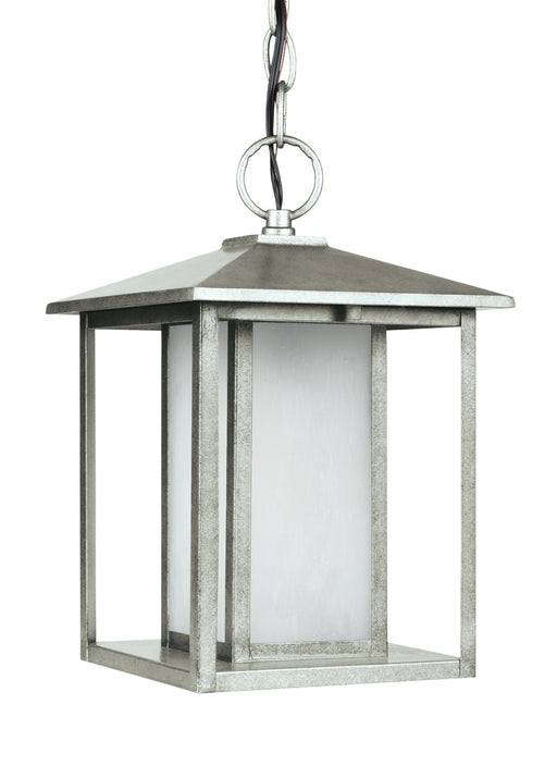 Hunnington One Light Outdoor Pendant in Weathered Pewter