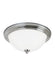 Geary Two Light Flush Mount in Chrome