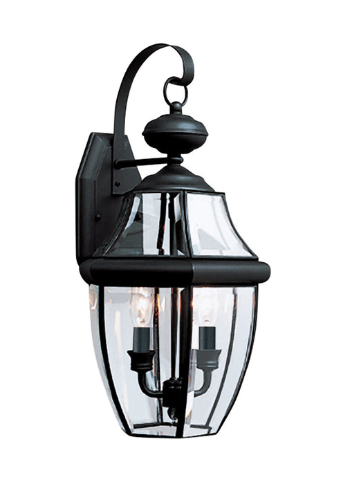 Lancaster Two Light Outdoor Wall Lantern in Black