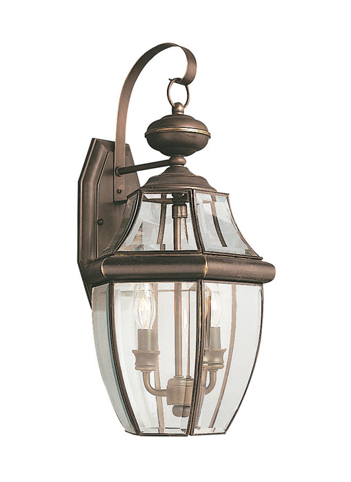 Lancaster Two Light Outdoor Wall Lantern in Antique Bronze