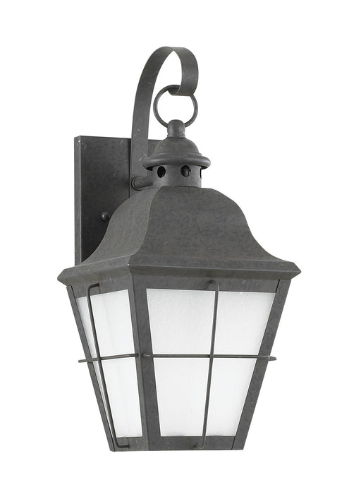 Chatham One Light Outdoor Wall Lantern in Oxidized Bronze