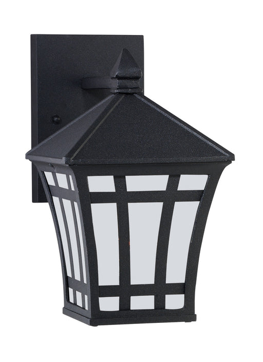 Herrington One Light Outdoor Wall Lantern in Black