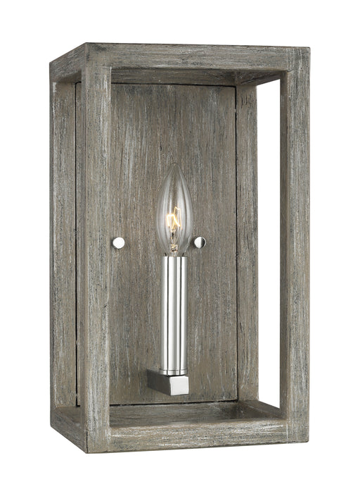 Moffet Street One Light Wall / Bath Sconce in Washed Pine