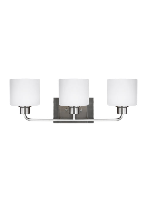 Canfield Three Light Wall / Bath in Brushed Nickel