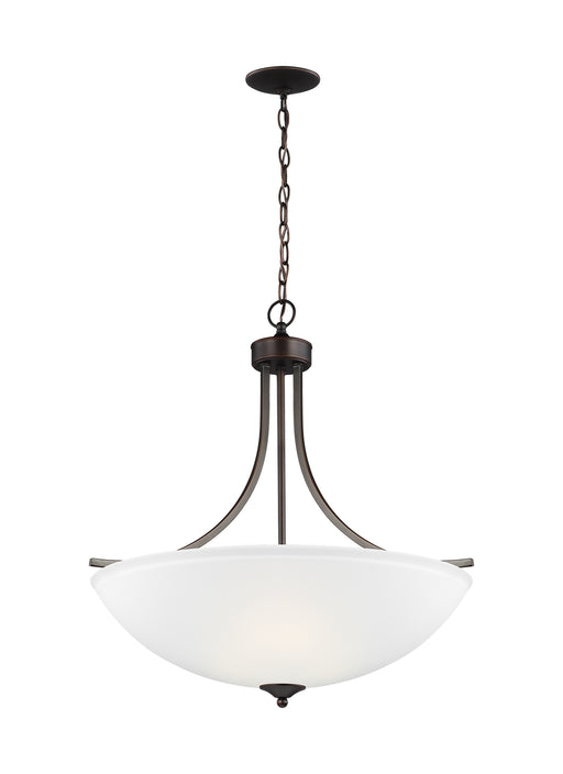 Geary Four Light Pendant in Bronze