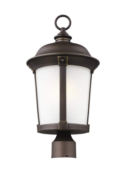 Calder One Light Outdoor Post Lantern in Antique Bronze