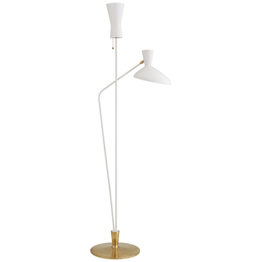 Austen Two Light Floor Lamp in Matte White
