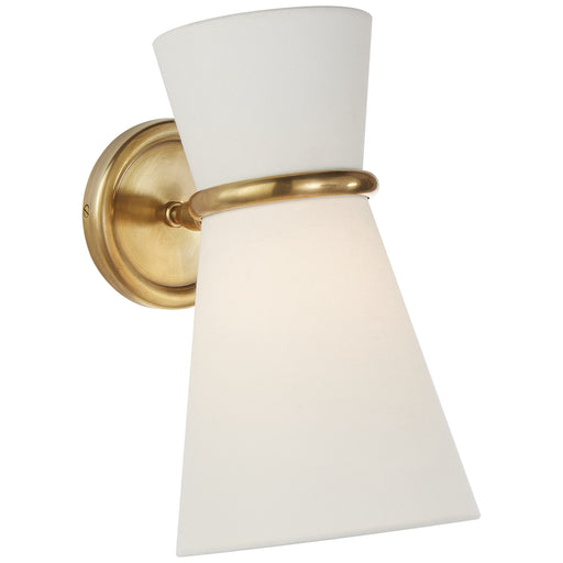 Clarkson One Light Wall Sconce in Hand-Rubbed Antique Brass